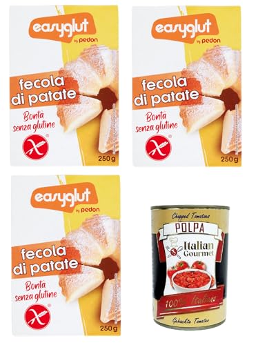 Pedon Easyglut Fecola di Patate Pedon Easyglut Kartoffelstärke 3x250gr +Italian Gourmet Polpa di Pomodoro 400gr von Italian Gourmet E.R.