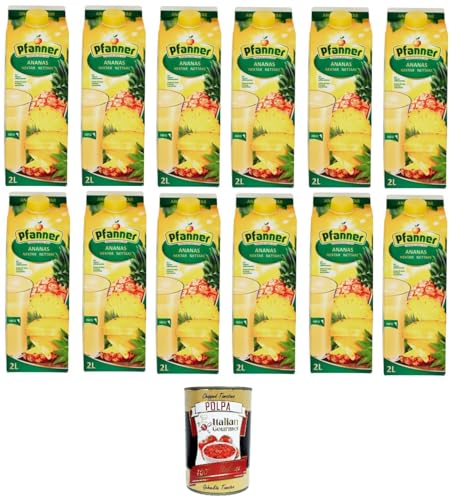 Pfanner Nettare auf Basis von Ananas-Succo-Konzentrat 12x2lt+ Italian Gourmet polpa 400g von Italian Gourmet E.R.