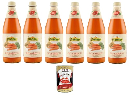 Pfanner Succo 100% di Carota Karottensaft 6x 500ml + Italian Gourmet polpa 400g von Italian Gourmet E.R.