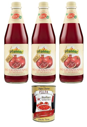 Pfanner Succo Melagrana Granatapfelsaft 60% 3x150ml+ Italian Gourmet polpa 400g von Italian Gourmet E.R.