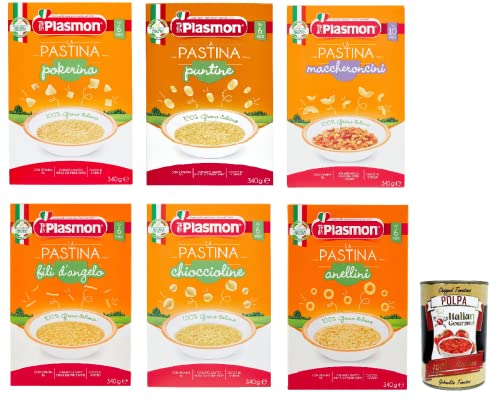 Plasmon Testpaket Pastina Infanzia Svezzamento Dai 6 Mesi 6x 340 Grammi + Italian Gourmet polpa 400g von Italian Gourmet E.R.