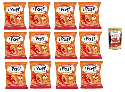 Plasmon snack Pomodoro e Carota 12x 15g + Italian Gourmet polpa 400g von Italian Gourmet E.R.