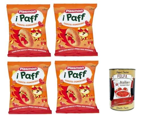 Plasmon snack Pomodoro e Carota 4x 15g + Italian Gourmet polpa 400g von Italian Gourmet E.R.