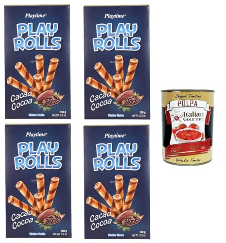 Playtime- PlayRolls Kakaogeschmack 4x 150gr + Italian Gourmet polpa 400g von Italian Gourmet E.R.