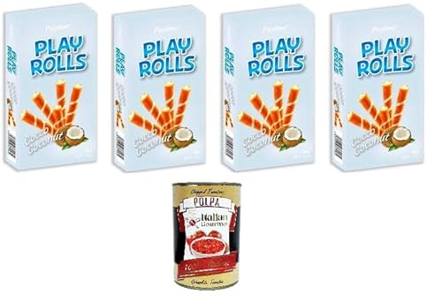 Playtime- PlayRolls Kokosgeschmack 4x150gr + Italian Gourmet polpa 400g von Italian Gourmet E.R.