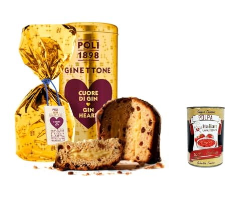 Poli 1898 Ginettone Panettone Con cuore di Gin Panettone mit einer Herznote aus Gin 950gr+ Italian Gourmet polpa 400g von Italian Gourmet E.R.