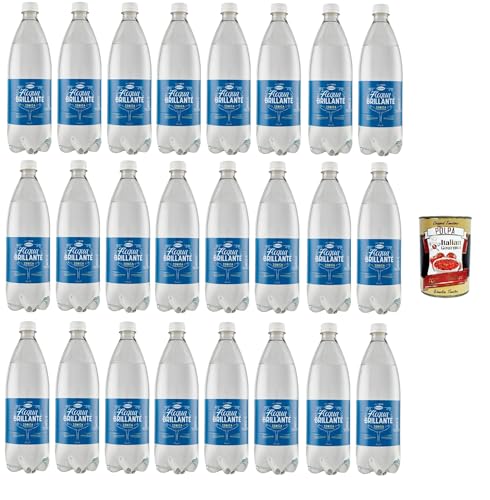 Recoaro Acqua Brillante, Tonica Italiana, Dissetante e Mixabile Brillantes Wasser, italienisches Tonic, durstlöschend und mischbar 24x 90cl+ Italian Gourmet polpa 400g von Italian Gourmet E.R.