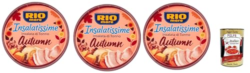 Rio mare Insalatissime Insalata di Tonno Autumn, Thunfischsalat mit Linsen, Buchweizen, Kürbis und Pilzen, 3x 220g + Italian Gourmet polpa 400g von Italian Gourmet E.R.