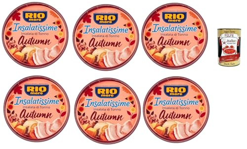 Rio mare Insalatissime Insalata di Tonno Autumn, Thunfischsalat mit Linsen, Buchweizen, Kürbis und Pilzen, 6x 220g + Italian Gourmet polpa 400g von Italian Gourmet E.R.