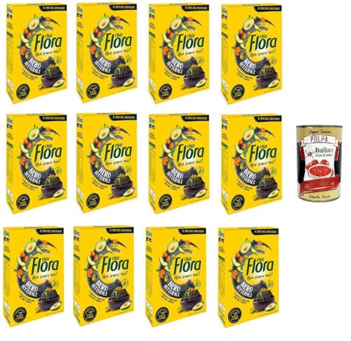 Riso Flora Nero Integrale Für kreative und leckere Rezepte 12x500gr + Italian Gourmet polpa 400g von Italian Gourmet E.R.