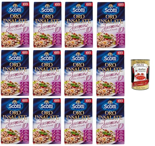 Riso Scotti Oro Insalate Con Jasmine, Risi D'Oriente Reissalate mit Jasmin, Risi D'Oriente 12x800gr + Italian Gourmet polpa 400g von Italian Gourmet E.R.