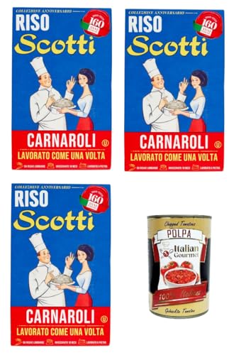 Riso Scotti- RIso Carnaroli Kollektion zum 160-jährigen Jubiläum 3 x 850gr + Italian Gourmet polpa 400g von Italian Gourmet E.R.