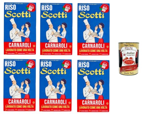 Riso Scotti- RIso Carnaroli Kollektion zum 160-jährigen Jubiläum 6 x 850gr + Italian Gourmet polpa 400g von Italian Gourmet E.R.