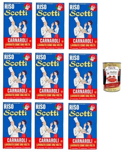 Riso Scotti- RIso Carnaroli Kollektion zum 160-jährigen Jubiläum 9 x 850gr + Italian Gourmet polpa 400g von Italian Gourmet E.R.