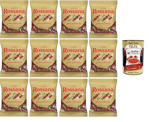 Rossana Gran Selezione Caramelle Ripiene Große Auswahl an gefüllten Süßigkeiten 12x 175gr + Italian Gourmet Polpa 400g von Italian Gourmet E.R.