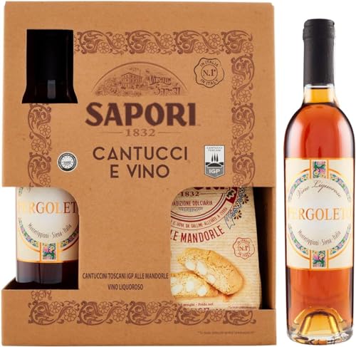 SAPORI Confezione Cantucci E Vin Santo Cantucci- und Vin Santo-Paket 175gr + Italian Gourmet polpa 400g von Italian Gourmet E.R.