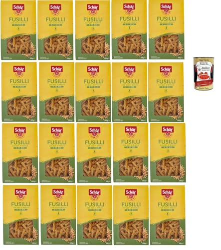 SCHÄR Senza Glutine Fusilli, Glutenfrei Pasta mit 20% Hirse, gluten free pasta, 20x 500g + Italian Gourmet polpa 400g von Italian Gourmet E.R.