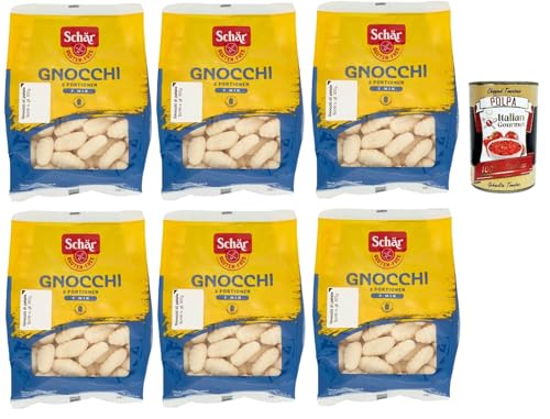 SCHÄR Senza Glutine Gnocchi di patate, Glutenfrei Kartoffel Pasta nudeln, gluten free pasta, 6x 300g + Italian Gourmet polpa 400g von Italian Gourmet E.R.