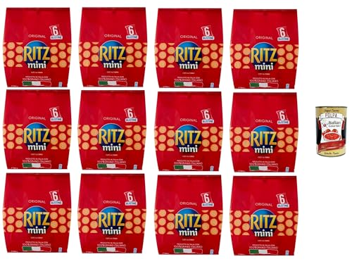 Saiwa Ritz Mini Multipack (6x40gr) Salzige Kekse salted cookies 12x240gr + Italian Gourmet polpa 400g von Italian Gourmet E.R.