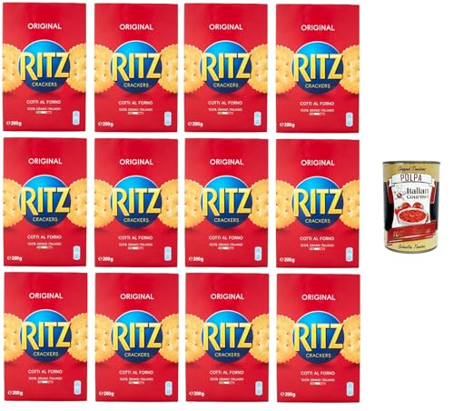 Saiwa Salatini Ritz Astucciati, Brezeln Ritz verpackt, 12x 200g+ Italian Gourmet polpa 400g von Italian Gourmet E.R.