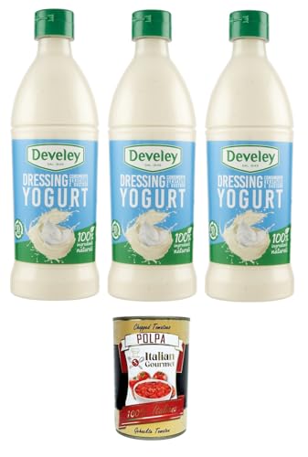 Salsa Dressing Yogurt Joghurt-Dressing-Sauce 3x500ml + Italian Gourmet polpa 400g von Italian Gourmet E.R.