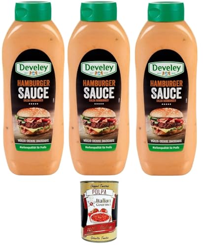 Salsa Hamburger Squeeze Sauce 3x 875 ml+ Italian Gourmet polpa 400g von Italian Gourmet E.R.