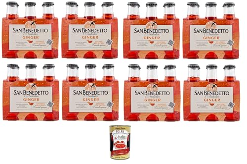 San Benedetto Ginger l'analcolico, Buono da solo, Ottimo nei cocktail Ingwer, der alkoholfreie, gut pur, hervorragend in Cocktails 48x10cl+ Italian Gourmet polpa 400g von Italian Gourmet E.R.