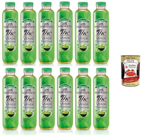 San Benedetto "Le Specialità" Thè Verde Matcha „Die Spezialitäten“ Matcha-Grüntee 12x400ml + Italian Gourmet polpa 400g von Italian Gourmet E.R.