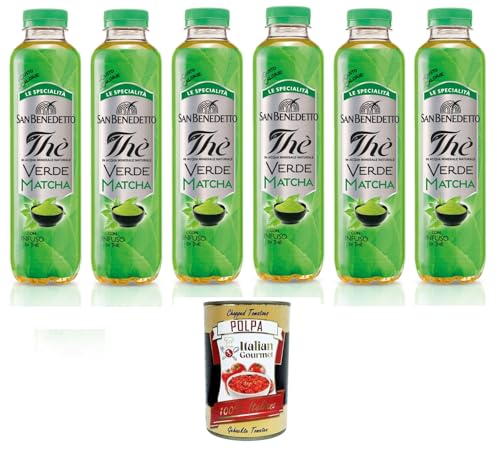 San Benedetto "Le Specialità" Thè Verde Matcha „Die Spezialitäten“ Matcha-Grüntee 6x400ml + Italian Gourmet polpa 400g von Italian Gourmet E.R.