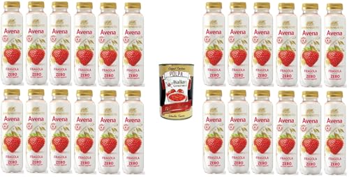 San benedetto Bevanda all'Avena al gusto di Fragola zero zuccheri aggiunti Haferdrink mit Erdbeergeschmack ohne Zuckerzusatz 24x 400ml+ Italian Gourmet polpa 400g von Italian Gourmet E.R.