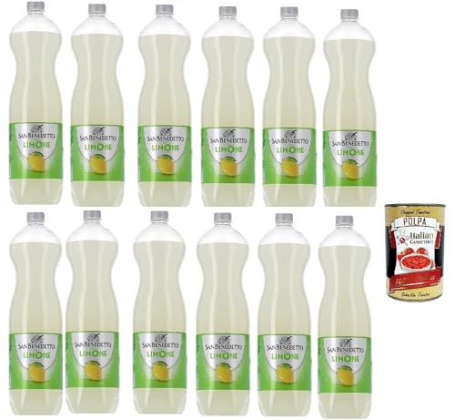 San benedetto Limonata, OrangenLimonade orange PET 12x 1.5 Lt erfrischend, lemonade soft drink + Italian Gourmet polpa 400g von Italian Gourmet E.R.