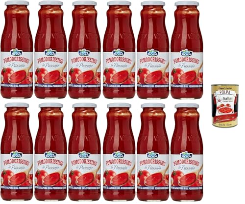 Santa Rosa Pomodorissimo Passata Tomatenpüree 12x700gr+ Italian Gourmet polpa 400g von Italian Gourmet E.R.