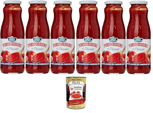 Santa Rosa Pomodorissimo Passata Tomatenpüree 6x700gr+ Italian Gourmet polpa 400g von Italian Gourmet E.R.