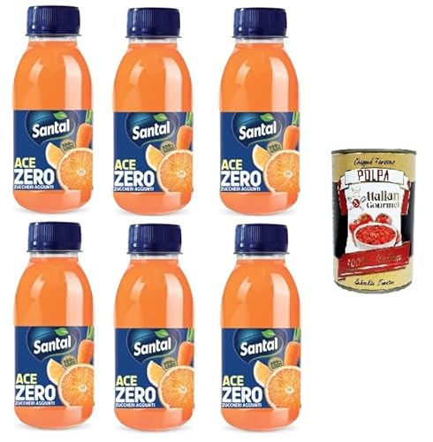 Santal Succo di Frutta Ace Senza zuccheri aggiunti Ace Fruchtsaft Ohne Zuckerzusatz 6x 250ml + Italian Gourmet polpa 400g von Italian Gourmet E.R.