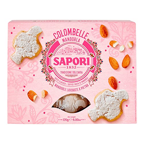 Sapori Mandorle Colombelle Weiche Mandelpaste Mandel-Süßware Produkt Osterkuchen 170g Packung von Italian Gourmet E.R.