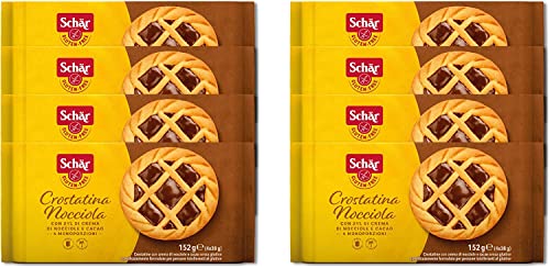 Schär Crostatine alla Nocciola Haselnusstorten süße Snacks glutenfrei 8x 152g + Italian Gourmet Polpa 400g von Italian Gourmet E.R.