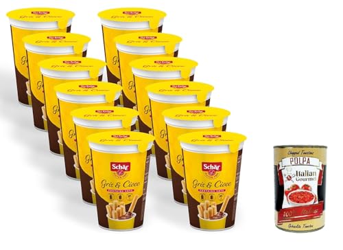 Schär Gris & Ciocc - Grissini & Schokocreme, 12x 52g+ Italian Gourmet polpa 400g von Italian Gourmet E.R.