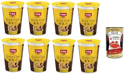 Schär Gris & Ciocc - Grissini & Schokocreme, 8x 52g+ Italian Gourmet polpa 400g von Italian Gourmet E.R.