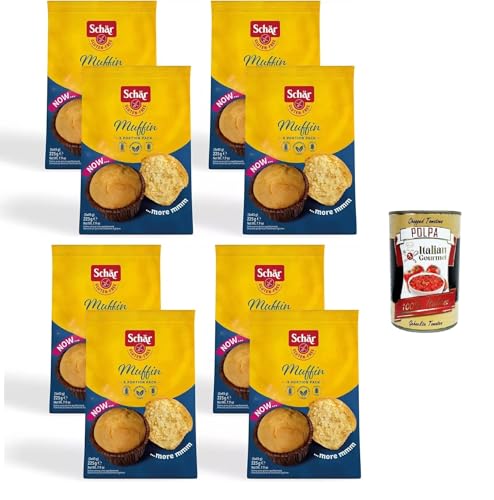 Schar Muffin senza glutine, senza olio di palma e senza conservanti Glutenfreie Muffins, ohne Palmöl und ohne Konservierungsstoffe 8x225gr + Italian Gourmet polpa 400g von Italian Gourmet E.R.