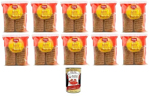 Schar Panini Rolls, das glutenfreie Brötchen zur Zubereitung leckerer Sandwiches 10x150gr + Italian gourmet polpa 400g von Italian Gourmet E.R.