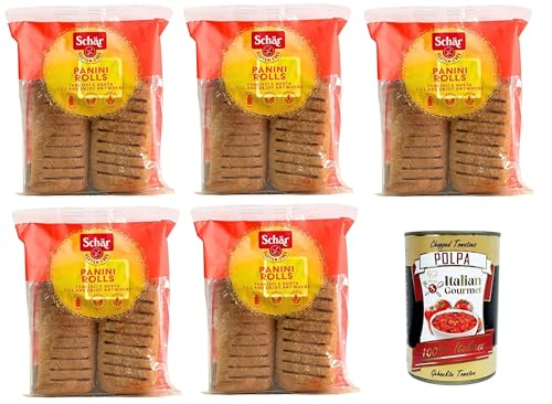 Schar Panini Rolls, das glutenfreie Brötchen zur Zubereitung leckerer Sandwiches 5x150gr + Italian gourmet polpa 400g von Italian Gourmet E.R.