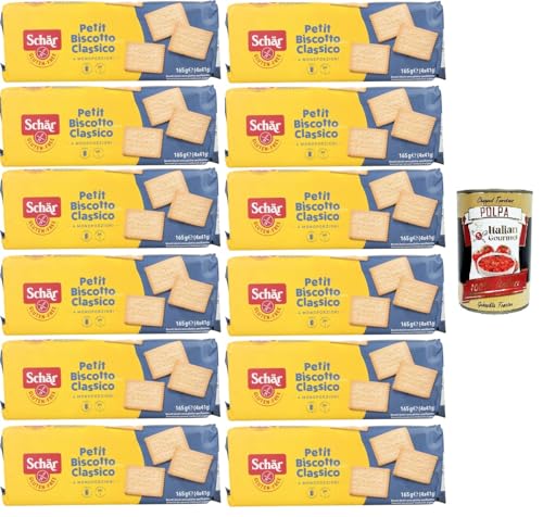 Schar Petit Biscotto classico senza glutine Schar Petit Classic glutenfreier Keks 12x165gr + Italian Gourmet polpa 400g von Italian Gourmet E.R.