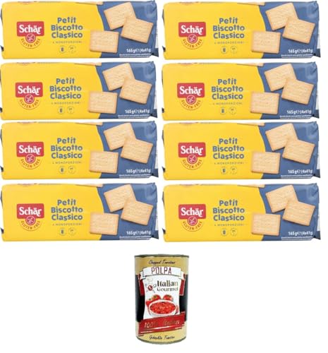 Schar Petit Biscotto classico senza glutine Schar Petit Classic glutenfreier Keks 8x165gr + Italian Gourmet polpa 400g von Italian Gourmet E.R.