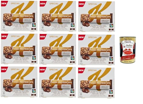 Special K High Protein 27% Caffè & Cacao Kaffee & Kakao 9x112gr (4 x 28 g)+ Italian Gourmet polpa 400g von Italian Gourmet E.R.