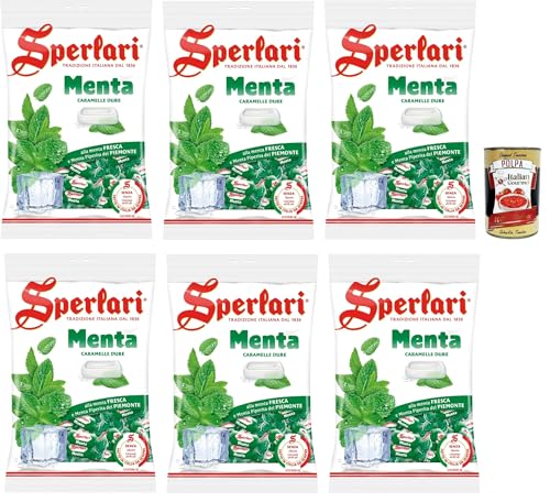 Sperlari Menta, Caramelle alla menta, Münzbonbons, lollies Süßigkeiten. 6x 500g + italian Gourmet polpa 400g von Italian Gourmet E.R.