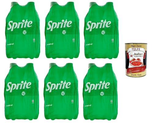 Sprite-spritziges Erfrischungsgetränk mit fruchtigem Geschmack aus Limetten und Zitronen Neues 660-ml-Format 24x660ml+ Italian Gourmet polpa 400g von Italian Gourmet E.R.