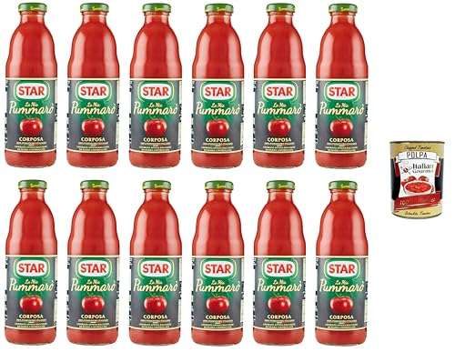 Star la mia Passata di Pomodoro Pummarò Corposa mein vollmundiges Pummarò-Tomatenpüree 12x700gr + Italian Gourmet polpa 400g von Italian Gourmet E.R.