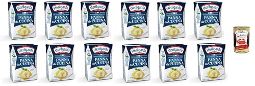 Sterilgarda Panna da Cucina,Italienische Kochsahne, Verpackung 12x 200ml + Italian Gourmet polpa 400g von Italian Gourmet E.R.