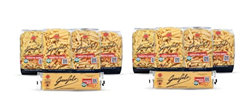 TESTPAKET Pasta (10 x 500g) 5 Arten von Nudeln (Elicoidali -Penne ziti rigati -Fusilli -Spaghetti -Farfalle) + Italian Gourmet polpa 400g von Italian Gourmet E.R.