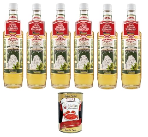 Tassoni- Sciroppo di Cedro Zedernsirup Nur natürliche Aromen 6x 560ml + Italian Gourmet polpa 400g von Italian Gourmet E.R.